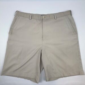 Peter Millar Crown Sport Khaki Golf Shorts Mens Size 40